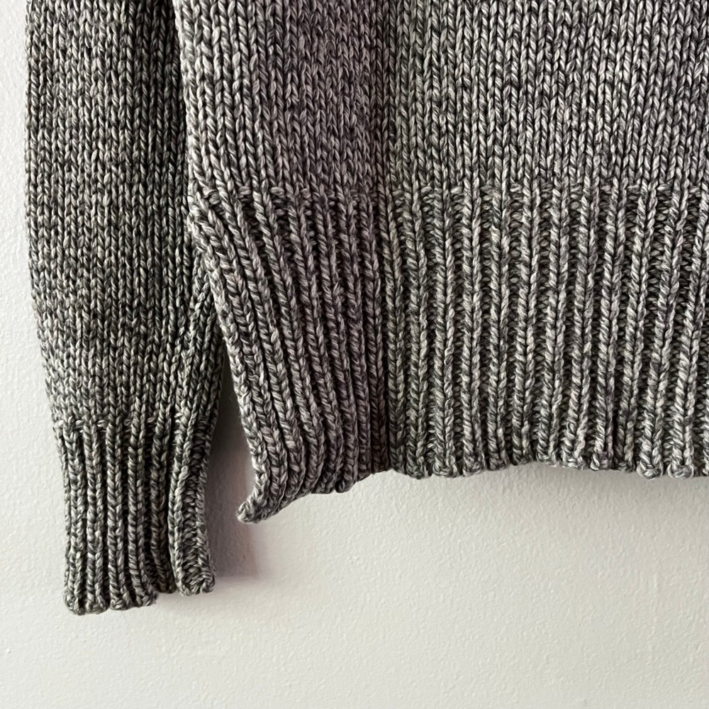 Trovata Birds of Paradis Lambswool Chunky Knit Turtleneck Sweater Gray size XS - Picture 8 of 12